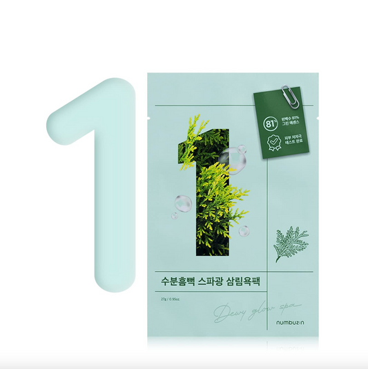 numbuzin n°1 Dewy Glow Spa Sheet Mask