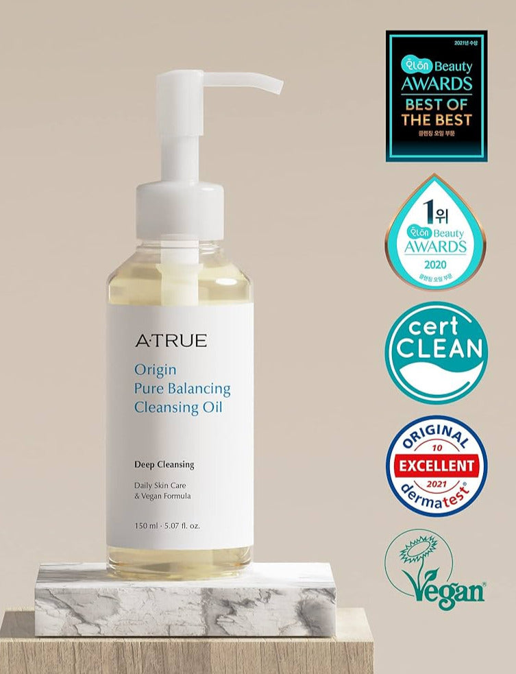 ATrue Origin Pure Balancing Cleansing Oil 150ml/300ml - peaux grasses