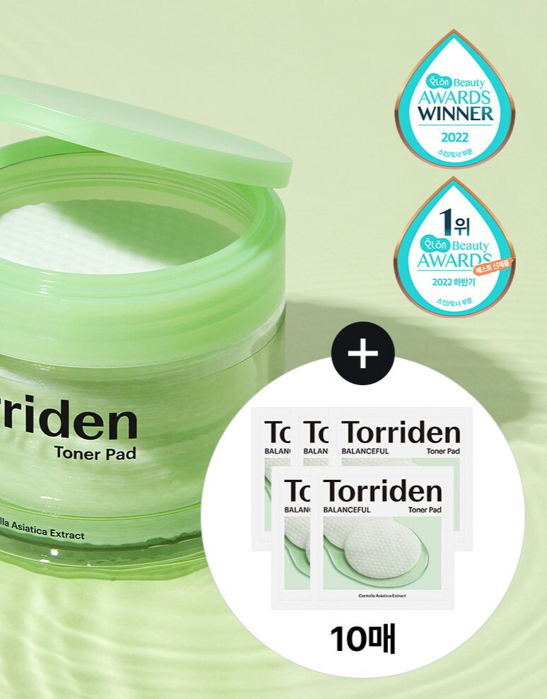 Torriden Balanceful Cica Toner Pad 60 pièces