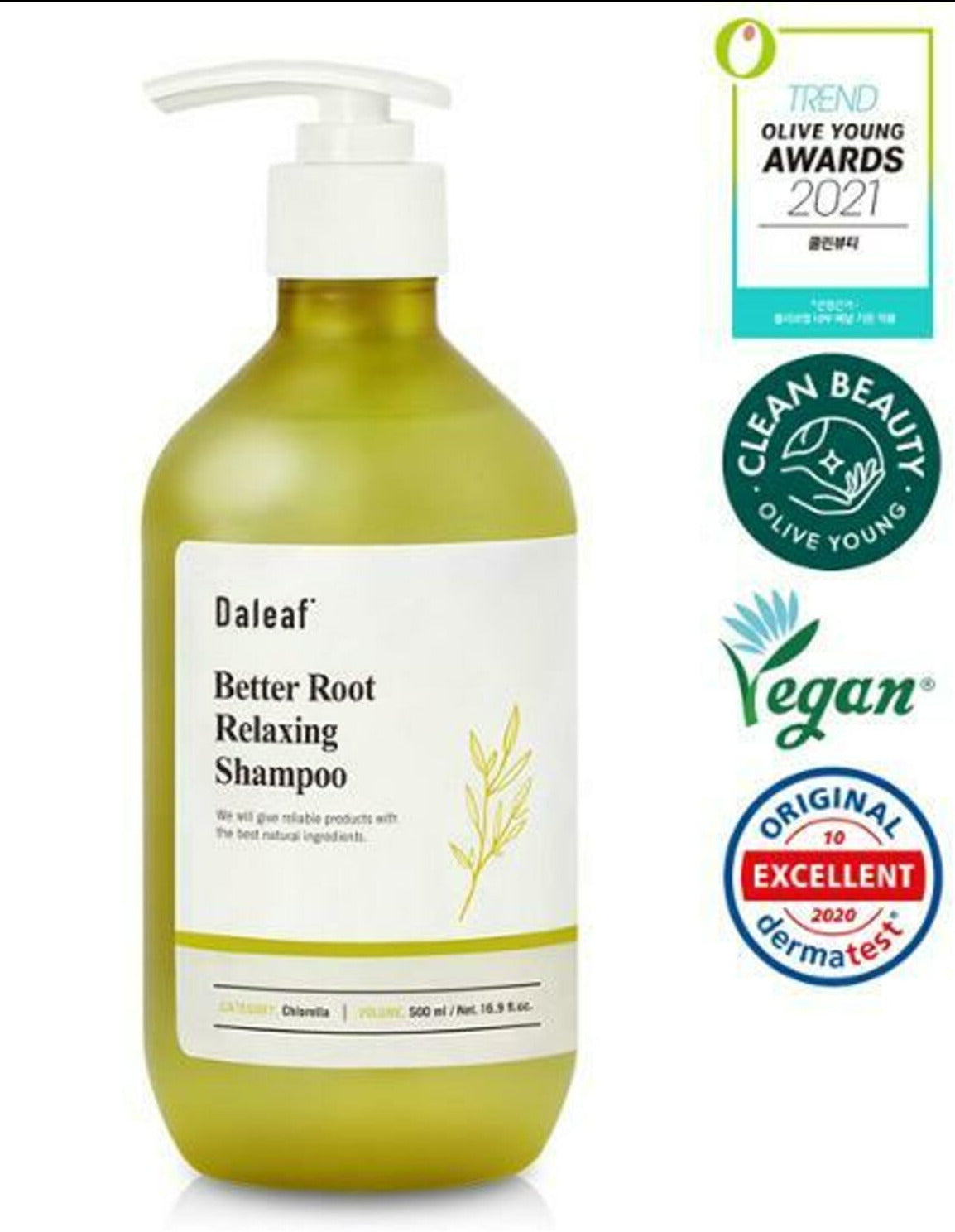 Daleaf Better Root Relaxing Shampoo 500ml - cheveux abimés