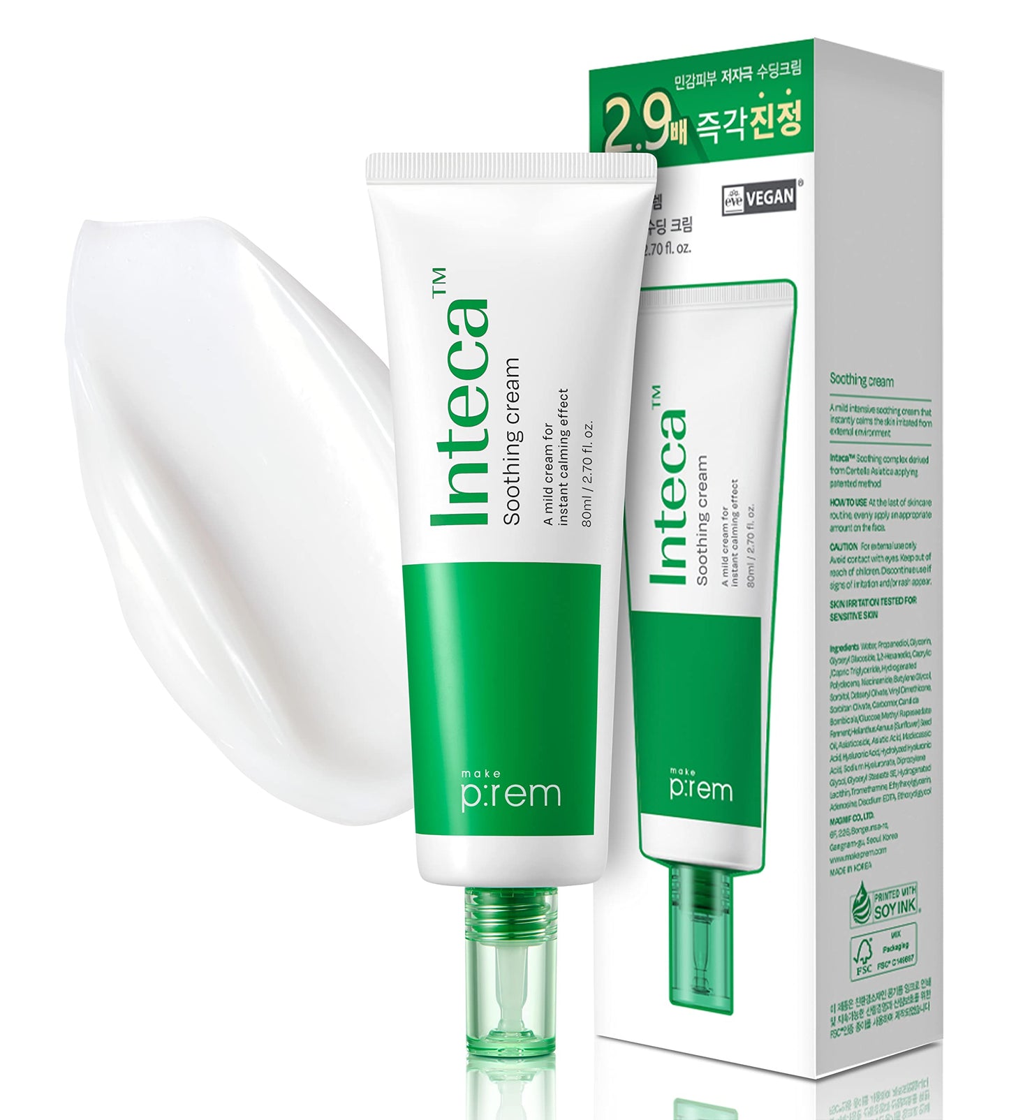 make p:rem Inteca Soothing Cream 80ml