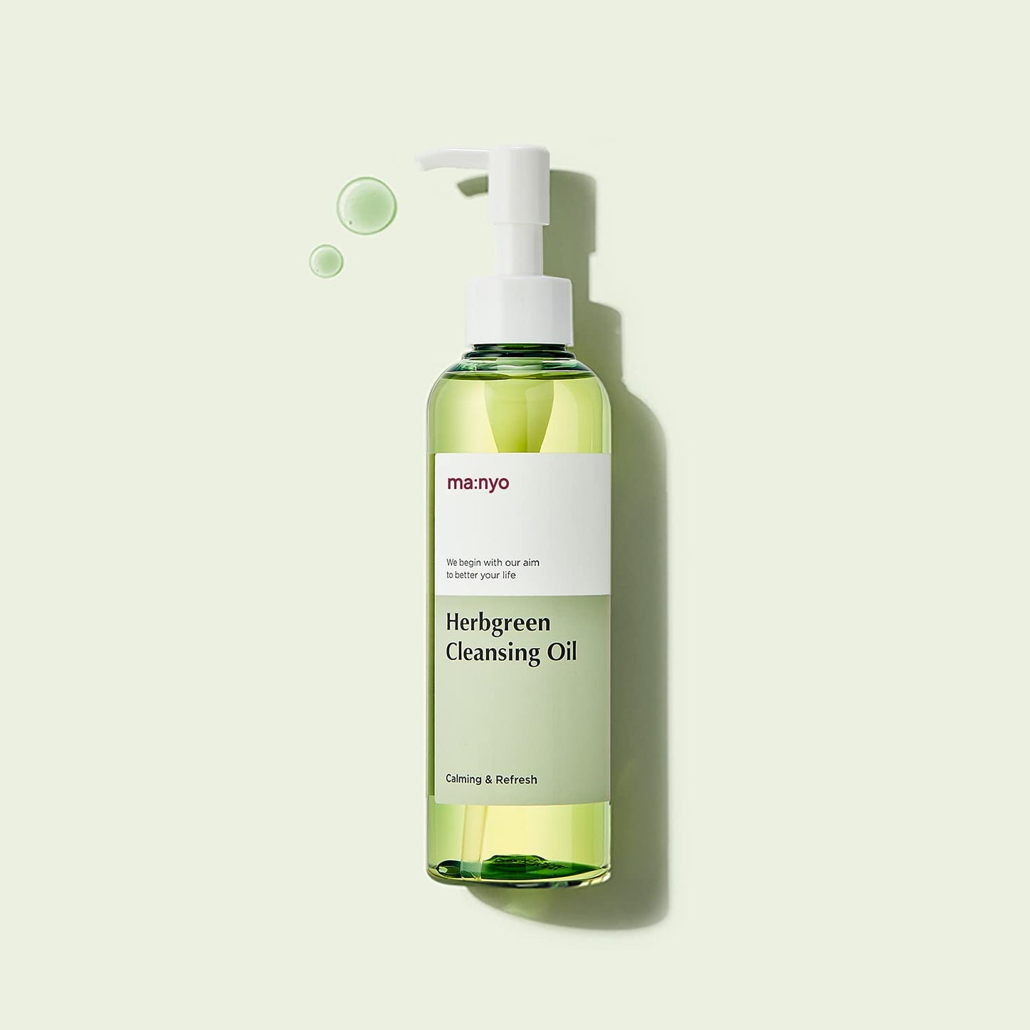 ma:nyo Herbgreen Cleansing Oil 200ml - peaux sensibles