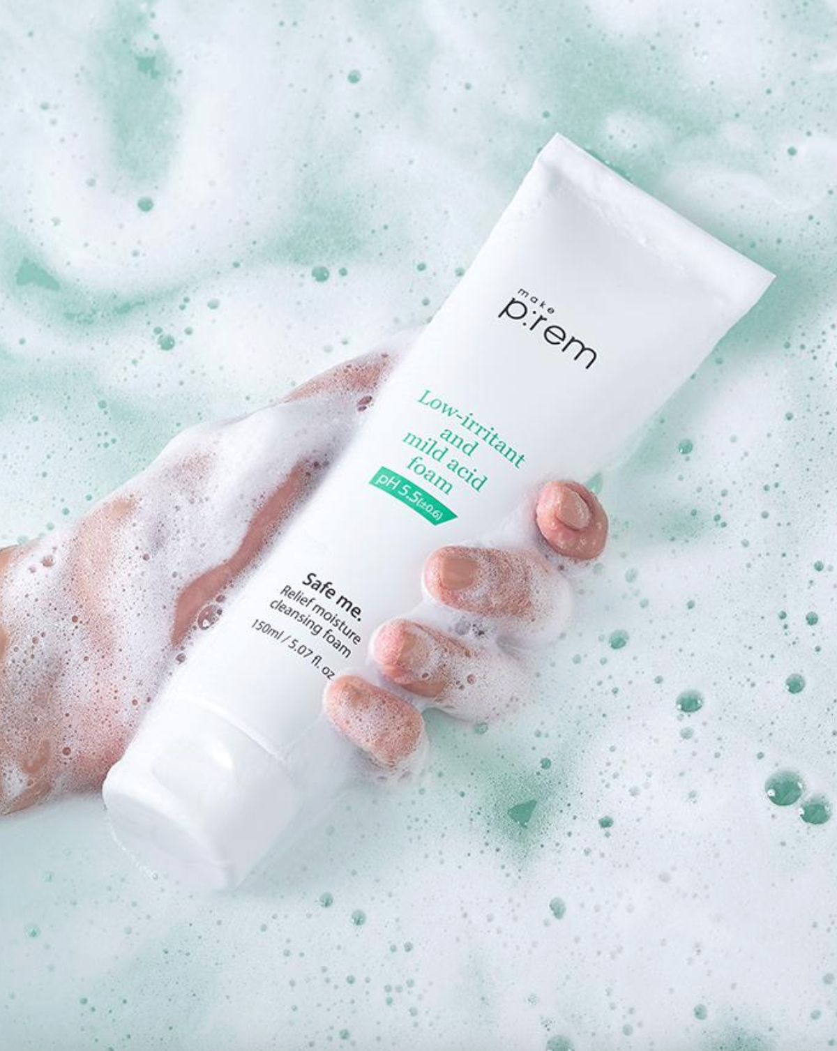 make p:rem Safe Me Relief Moisture Cleansing Foam 150ml