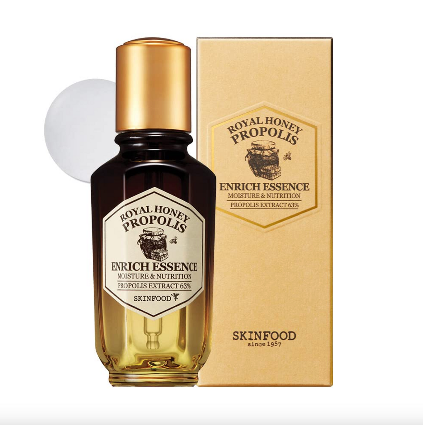 skinfood Royal Honey Propolis Enrich Essence 50ml - peaux sèches ou matures