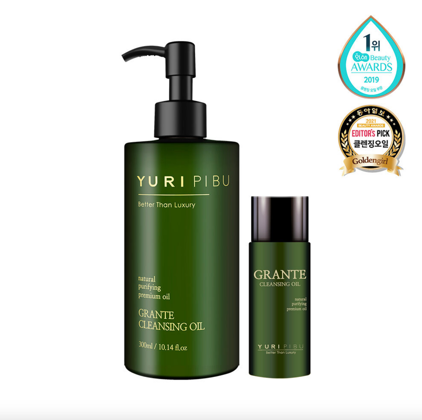 YURI PIBU Grante Cleansing Oil 300ml - peaux mixtes à grasses